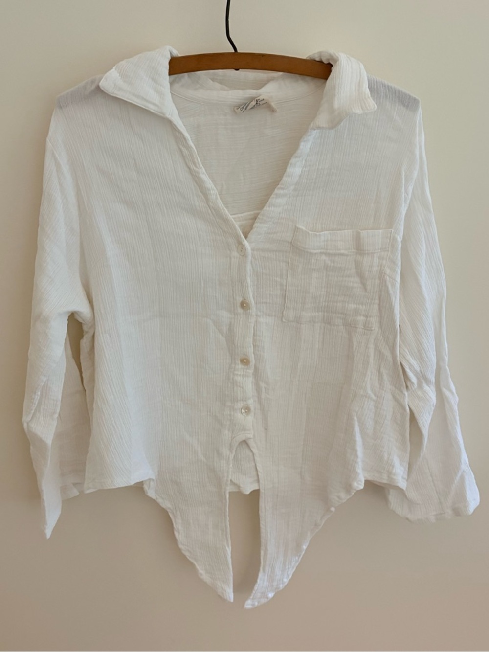 Alchemy Cotton Front Tie Blouse